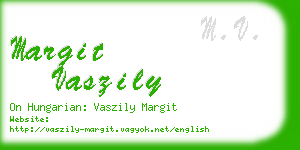 margit vaszily business card